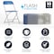 Flash Furniture Hercules Series Plastic Folding Chair Blue - 10 LB Weight Capacity Comfortable Event Chair-Lightweight Folding Chair, PK10 10-LE-L-3-BLUE-GG - alternate 5